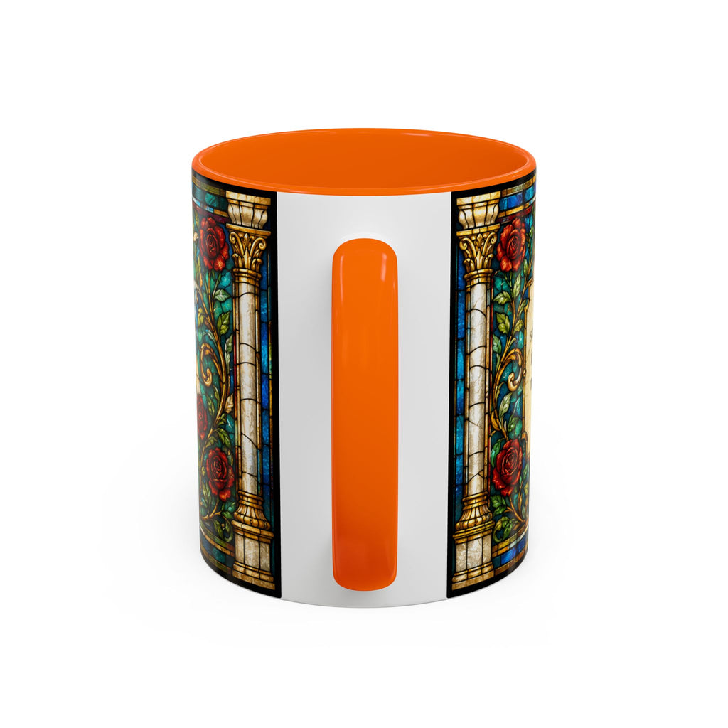 Sacred Heart Jesus Stained Glass Mug | Accent Coffee Mug 11oz 15oz