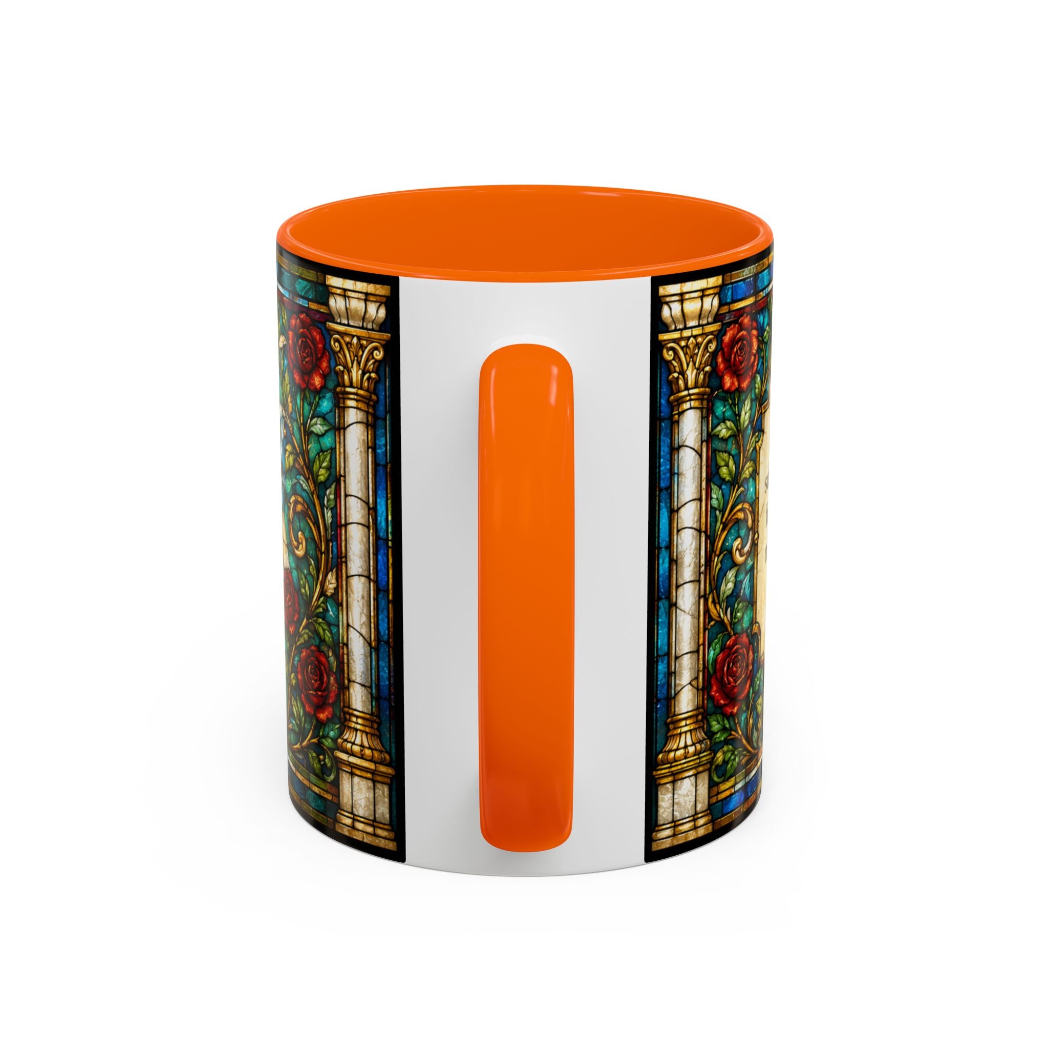 Sacred Heart Jesus Stained Glass Mug | Accent Coffee Mug 11oz 15oz