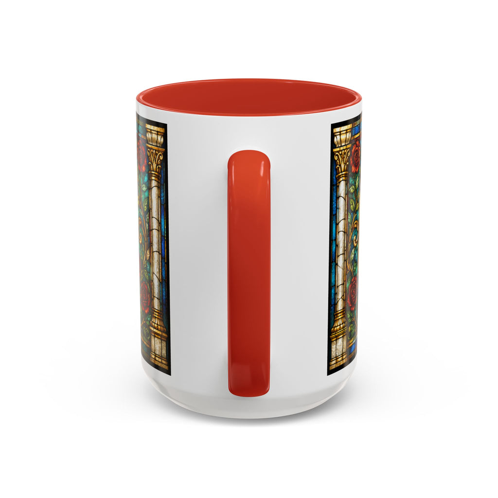 Sacred Heart Jesus Stained Glass Mug | Accent Coffee Mug 11oz 15oz