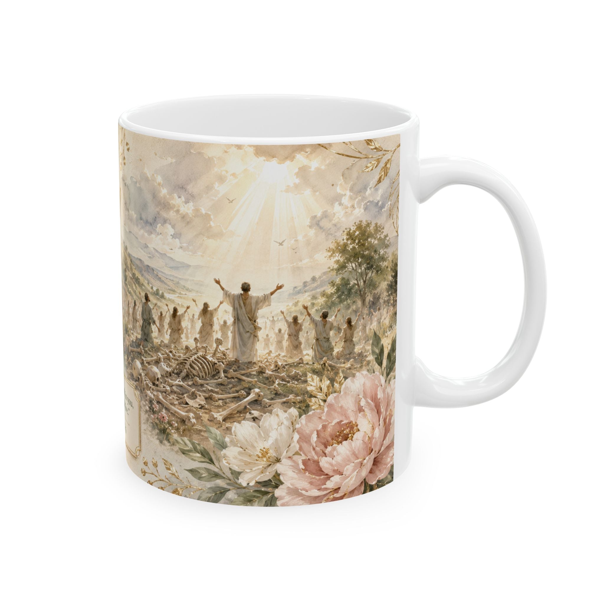 Im Blessed Bible Verse Coffee Cup, Dry Bones Faith Gift