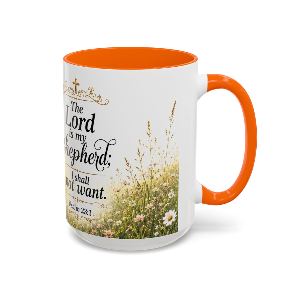 Innocence & Surrender to God Accent Coffee Mug | Religious Faith Scripture