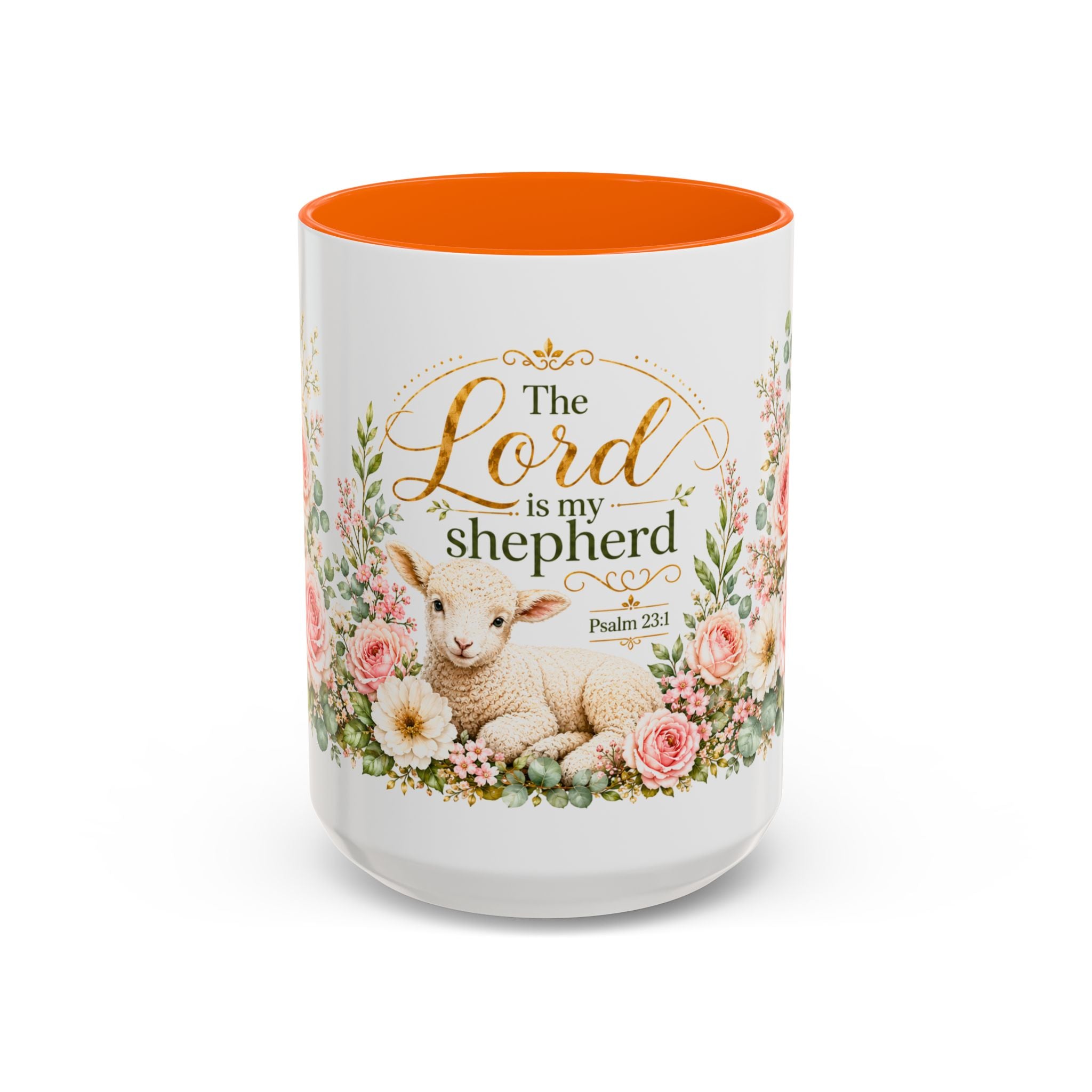 The Lord Is My Shepherd Mug, Psalm 23:1 Christian Coffee Cup, Lamb Bible Verse Mug, Faith Gift for Women Men, Religious Gift