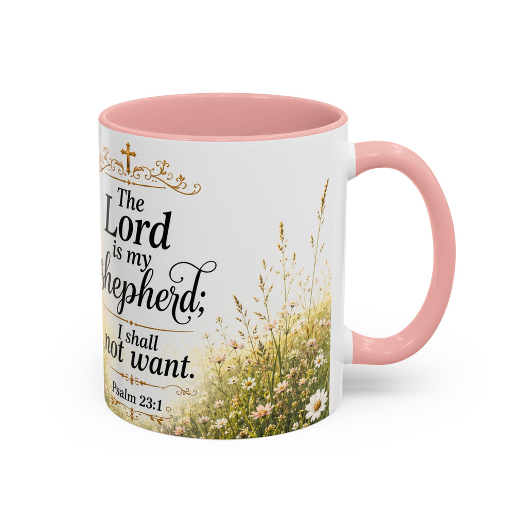 Innocence & Surrender to God Accent Coffee Mug | Religious Faith Scripture