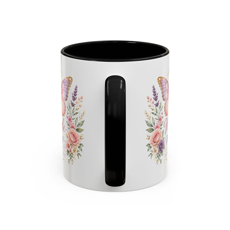 Butterfly Accent Coffee Mug | 11oz 15oz Ceramic