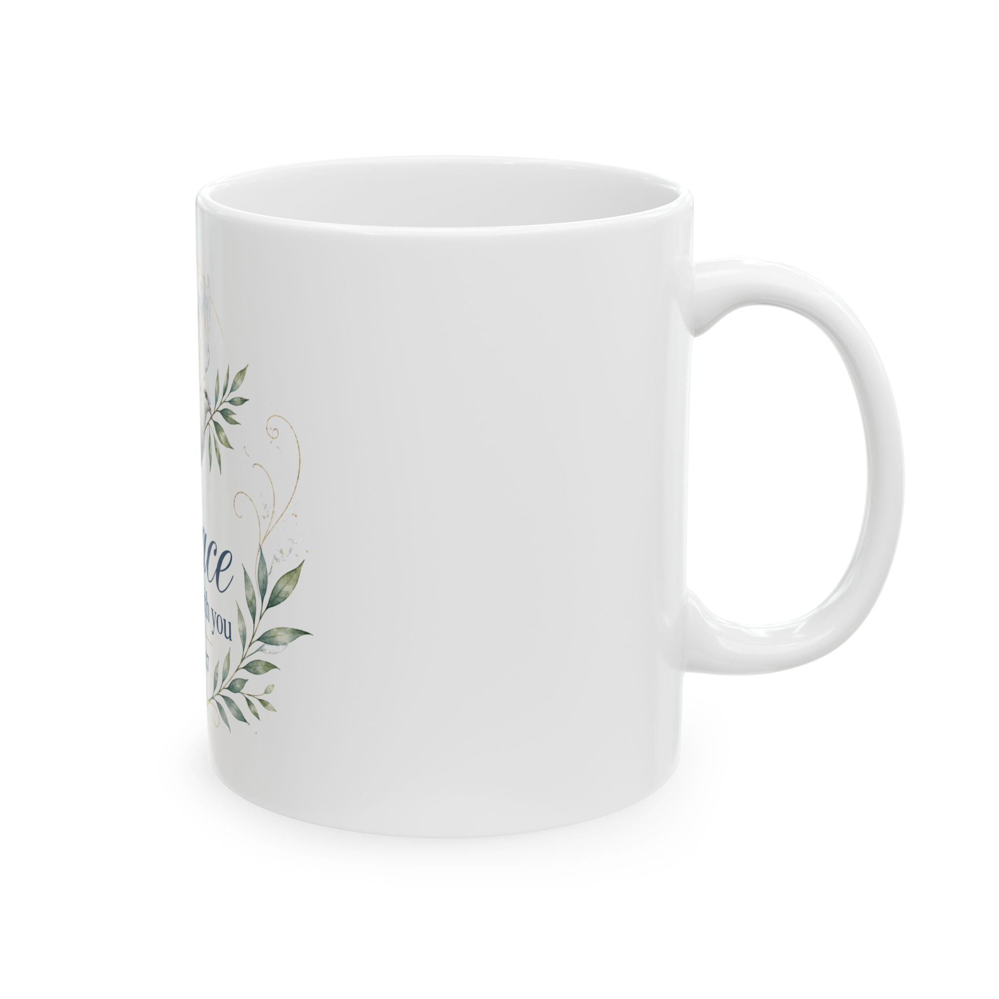 Peace I Leave With You dove mug | John 14:27 ceramic mug