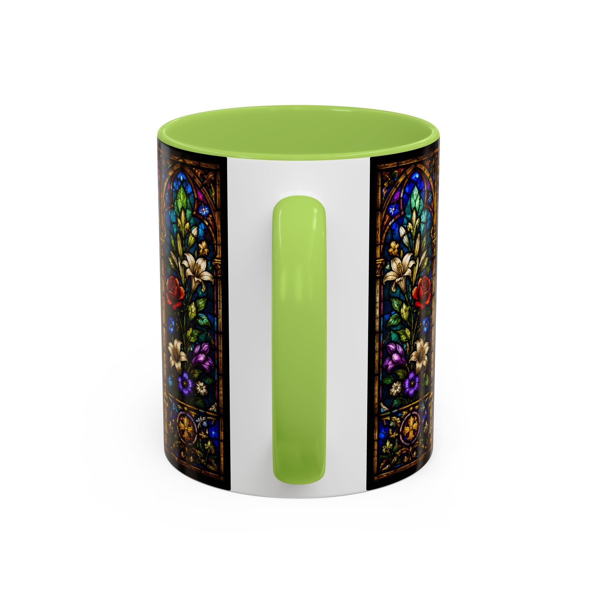 Jesus Crucifixion Mug, Christian Coffee Cup, Stained Glass Cross Mug, Faith Bible Mug, Religious Gift, Holy Bible Coffee Cup