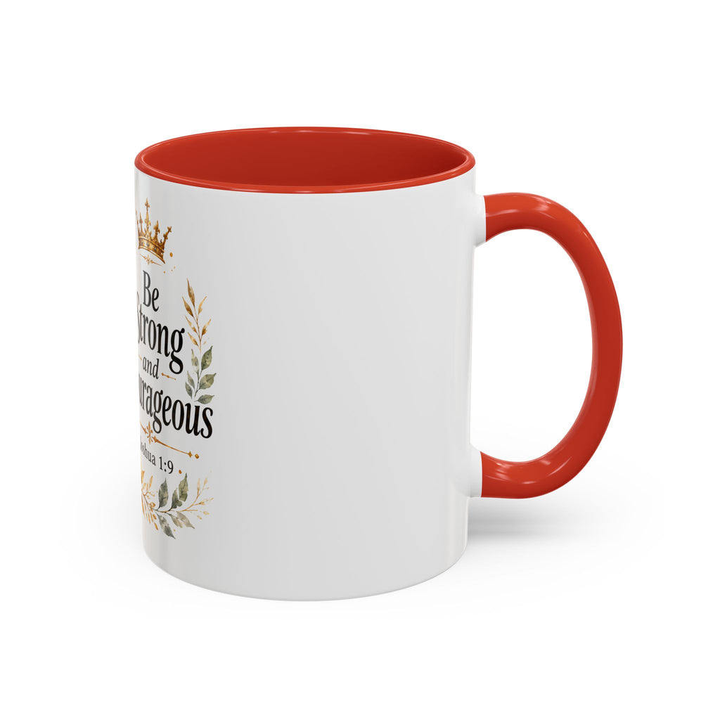 Strong and Courageous Lion Christian Mug | Accent Coffee Mug 11oz 15oz