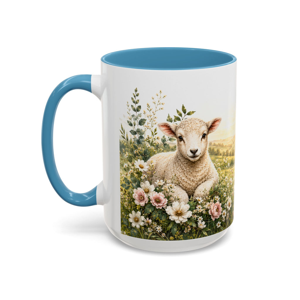 Innocence & Surrender to God Accent Coffee Mug | Religious Faith Scripture