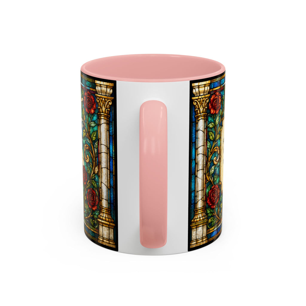 Sacred Heart Jesus Stained Glass Mug | Accent Coffee Mug 11oz 15oz