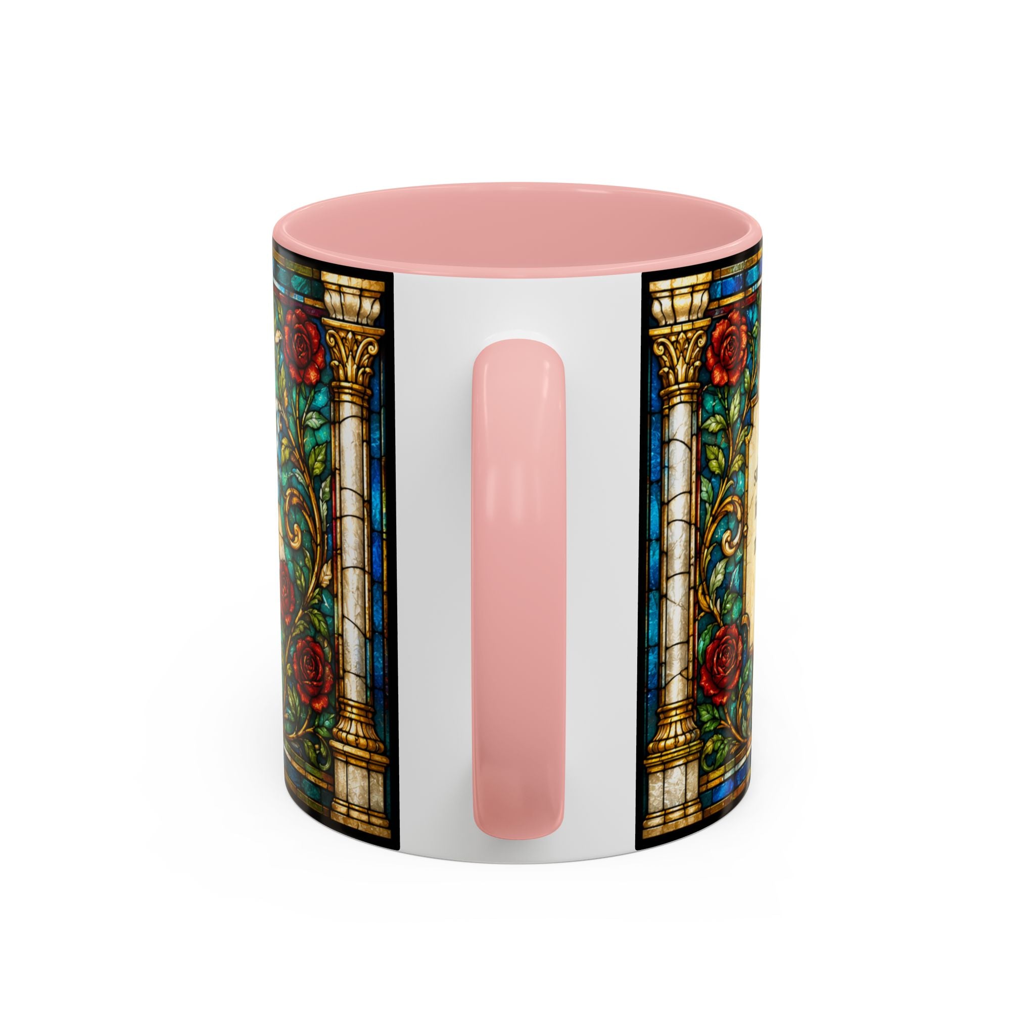 Sacred Heart Jesus Stained Glass Mug | Accent Coffee Mug 11oz 15oz