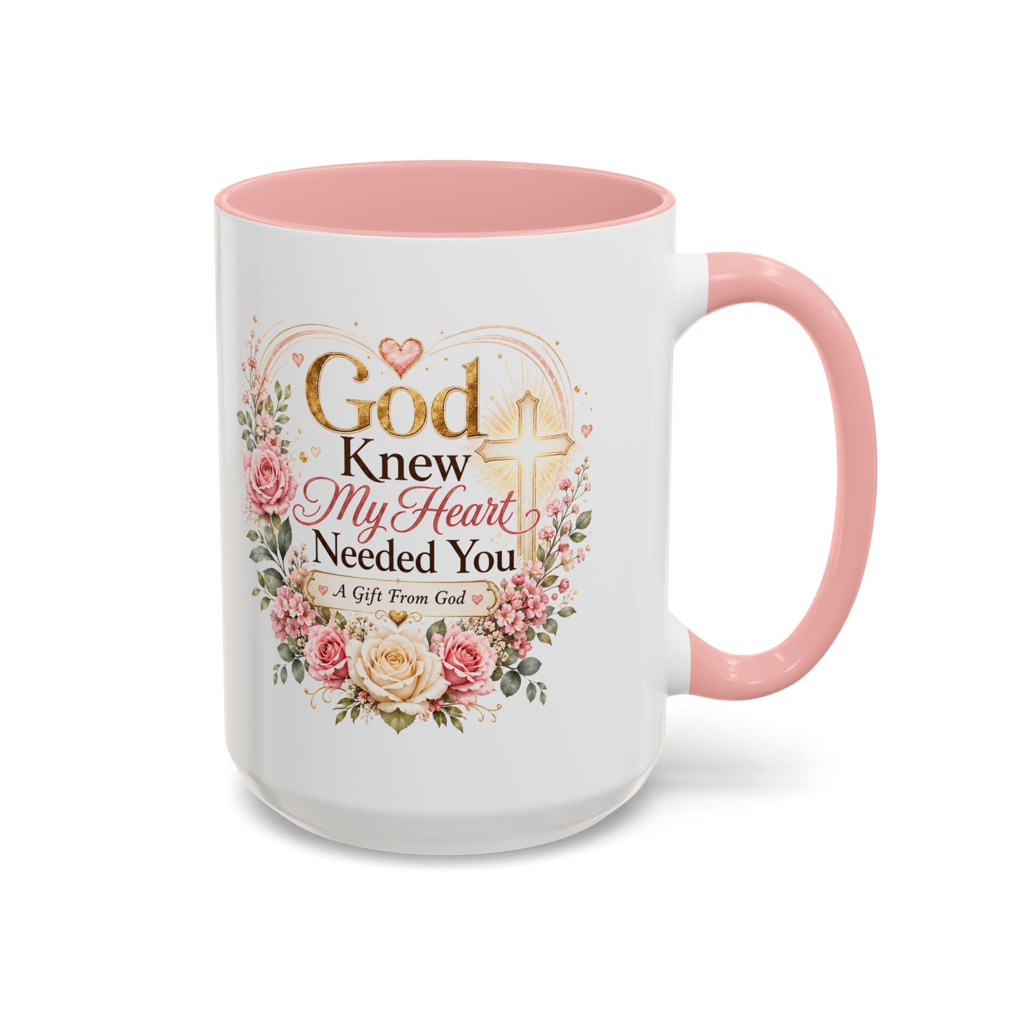 God Knew My Heart Needed You Mug, Christian Love Gift, Romantic Bible Verse Coffee Cup, Gift for Wife Girlfriend Husband Boyfriend