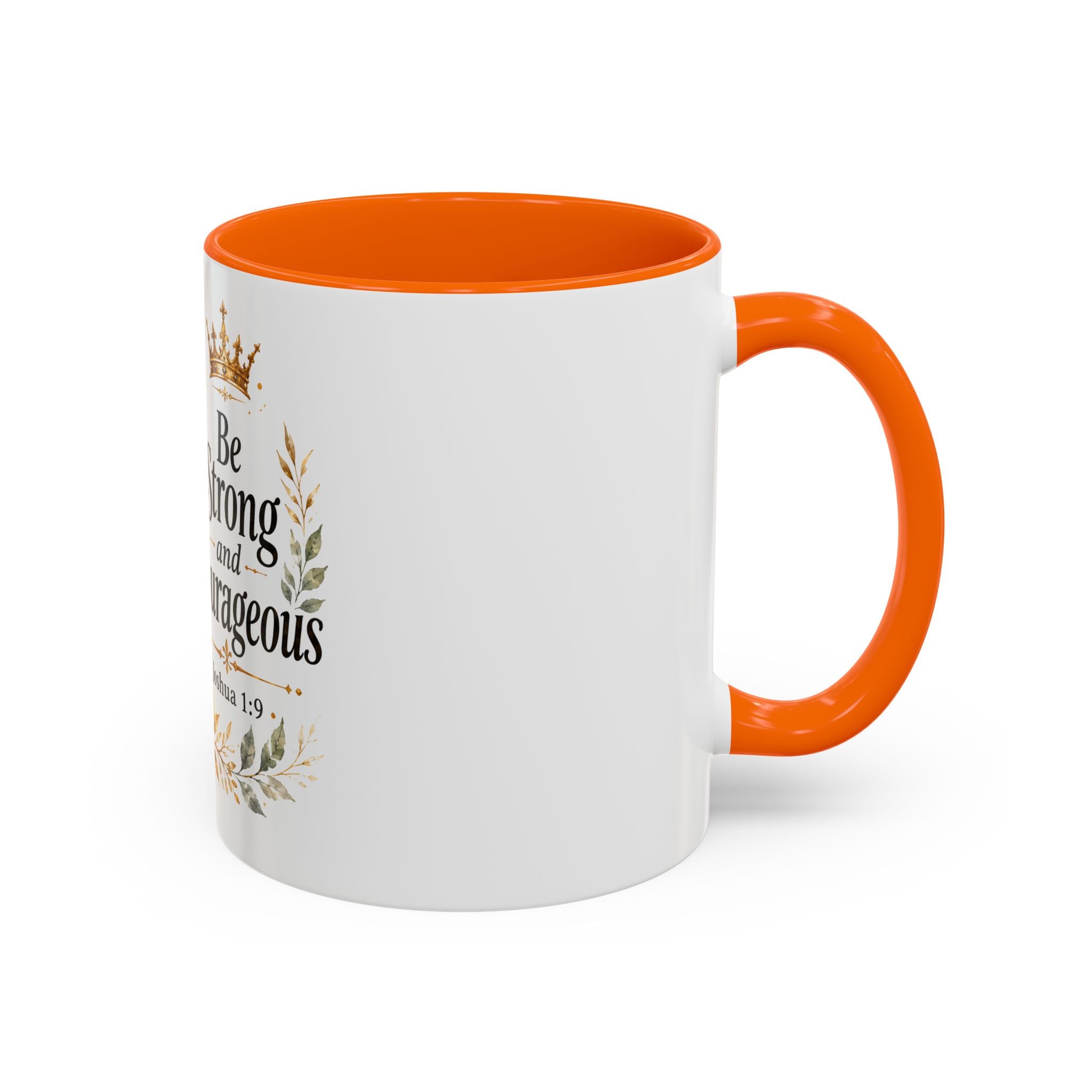 Strong and Courageous Lion Christian Mug | Accent Coffee Mug 11oz 15oz