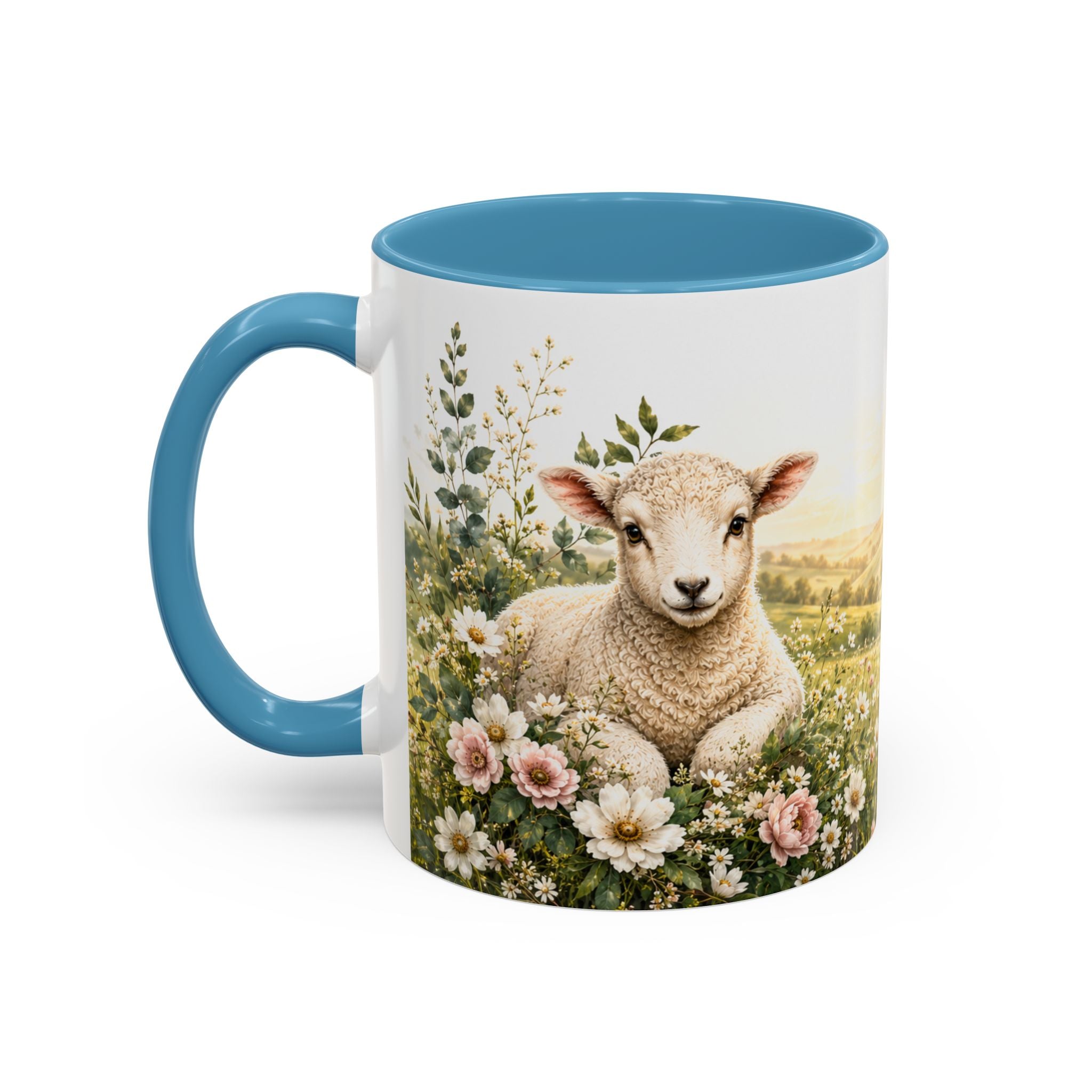 Innocence & Surrender to God Accent Coffee Mug | Religious Faith Scripture