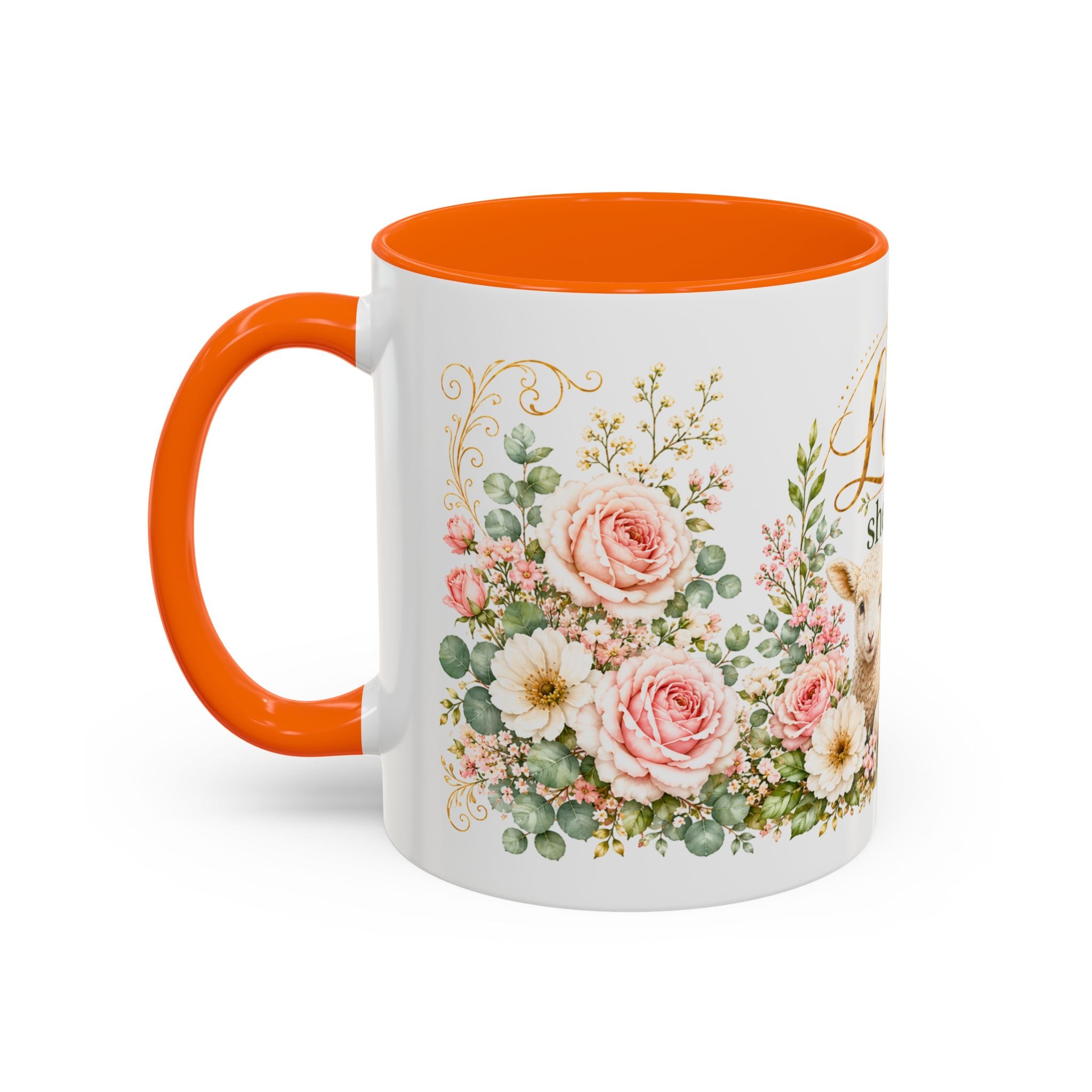 The Lord Is My Shepherd Mug, Psalm 23:1 Christian Coffee Cup, Lamb Bible Verse Mug, Faith Gift for Women Men, Religious Gift