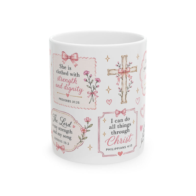 Christian Scripture Mug, Walk by Faith Coffee Cup
