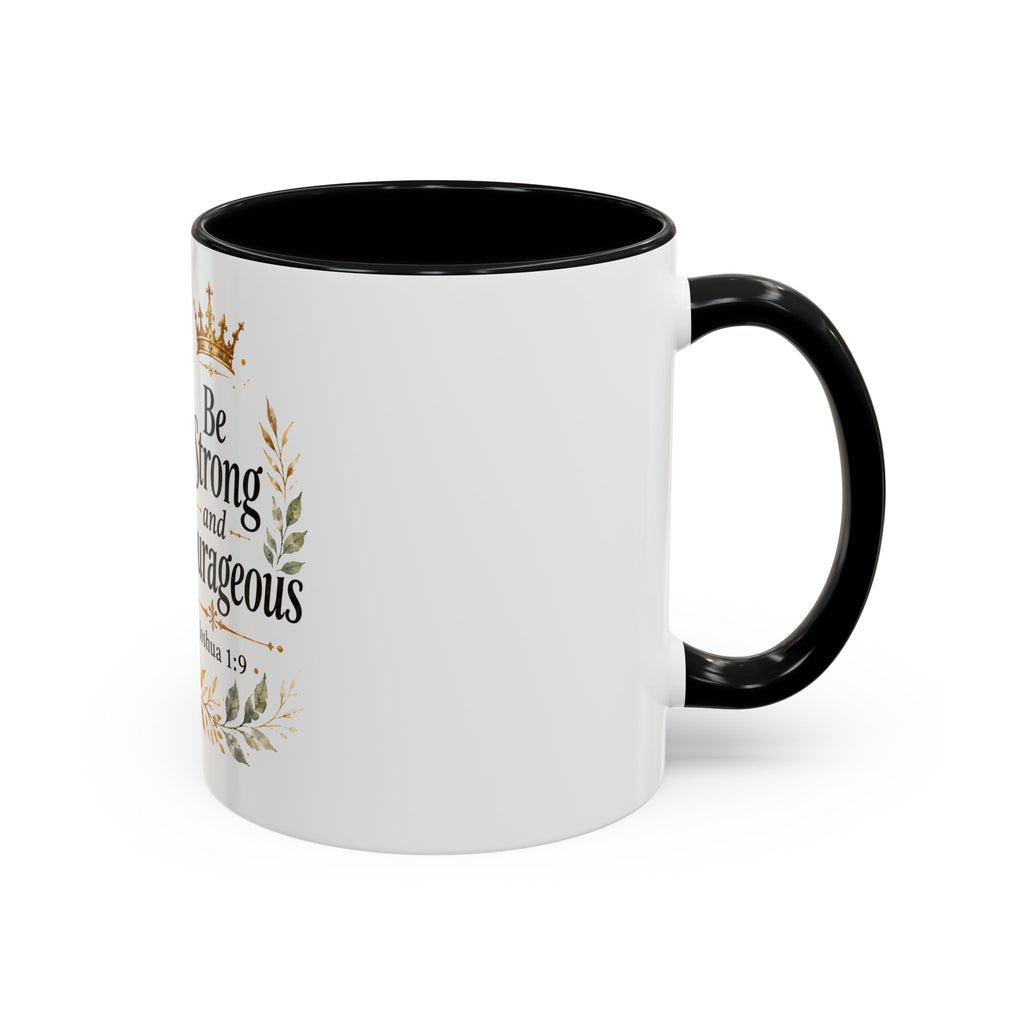 Strong and Courageous Lion Christian Mug | Accent Coffee Mug 11oz 15oz