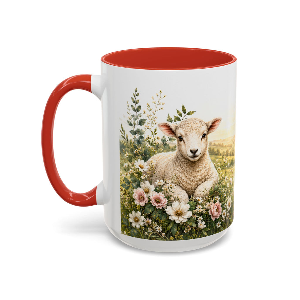 Innocence & Surrender to God Accent Coffee Mug | Religious Faith Scripture