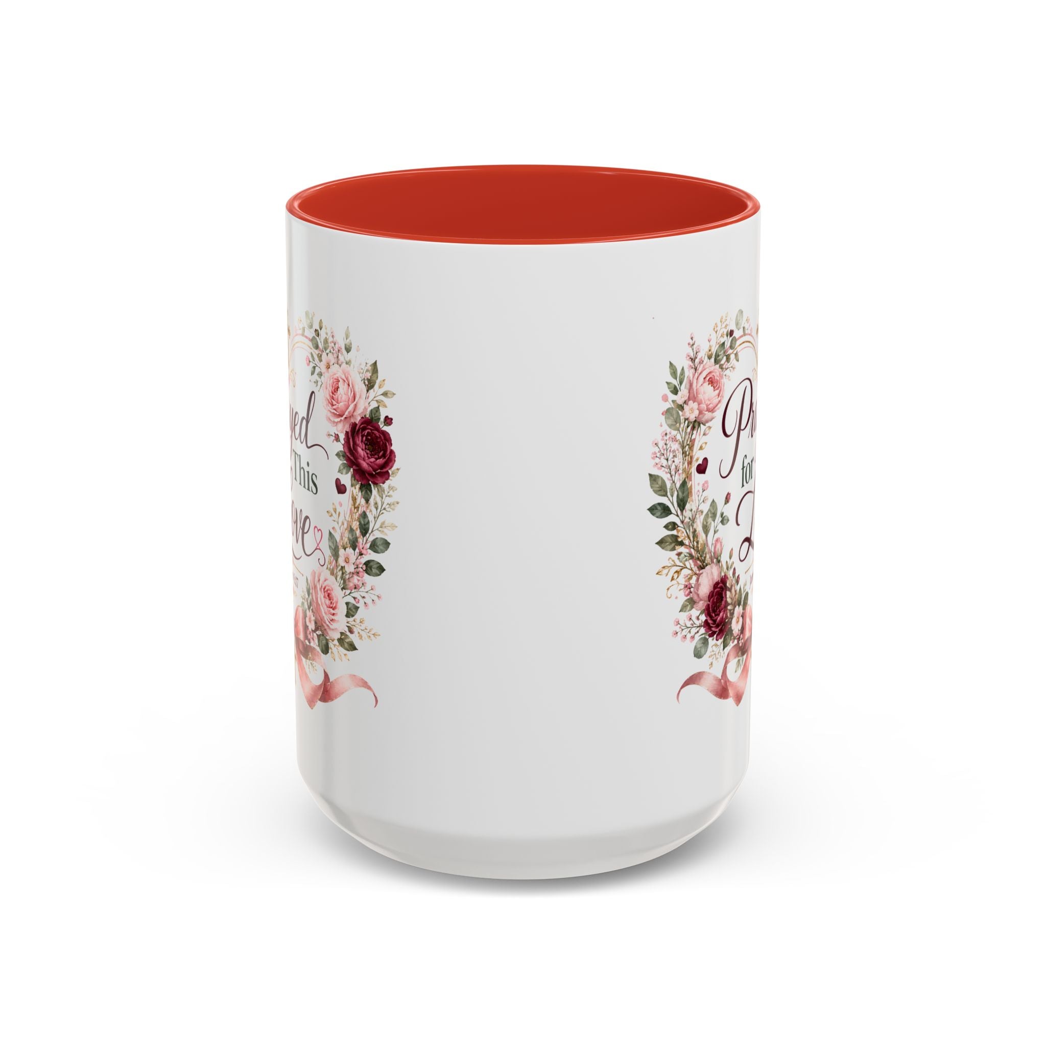 Prayed for This Love Mug, Christian Gift for Wife or Girlfriend, Romantic Bible Verse Mug, James 1:17 Floral Love Coffee Cup