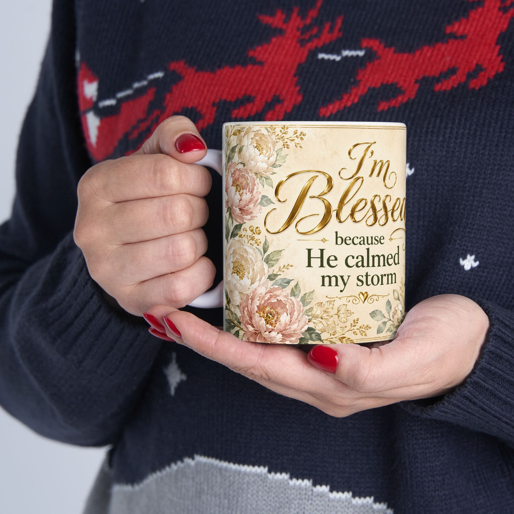 Jesus Calmed My Storm Mug