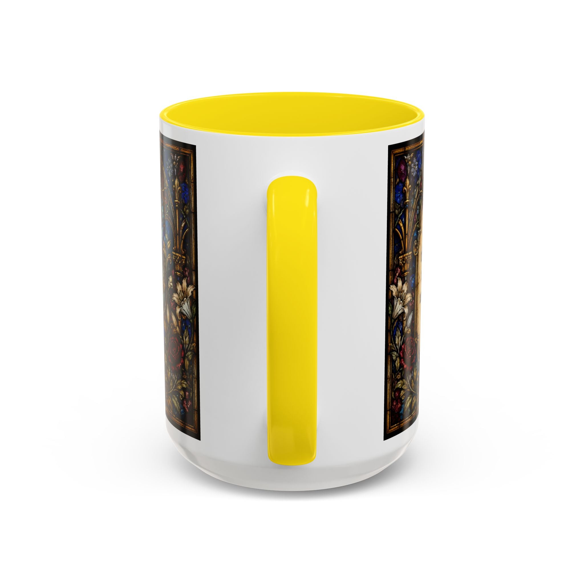Sacred Heart Jesus Stained Glass Mug | Accent Coffee Mug
