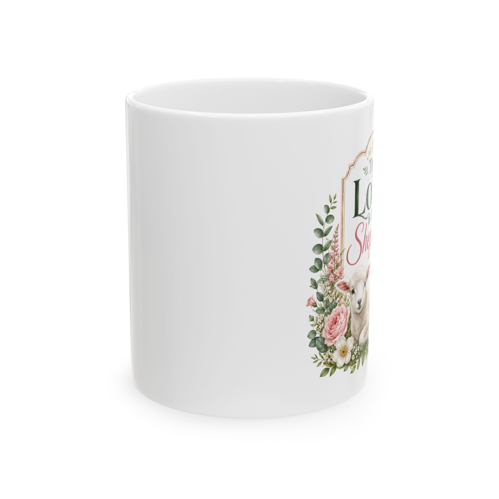 The Lord Is My Shepherd Bible Ceramic Mug | Scripture Coffee Cup