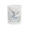 Peace I Leave With You dove mug | John 14:27 ceramic mug