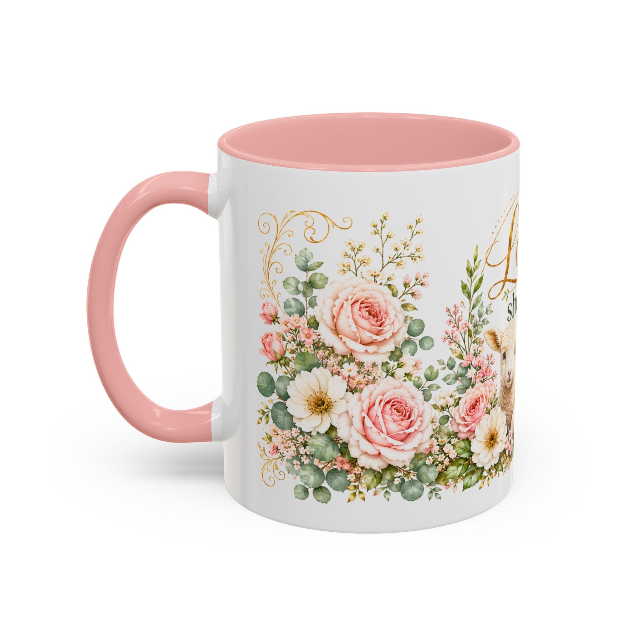 The Lord Is My Shepherd Mug, Psalm 23:1 Christian Coffee Cup, Lamb Bible Verse Mug, Faith Gift for Women Men, Religious Gift
