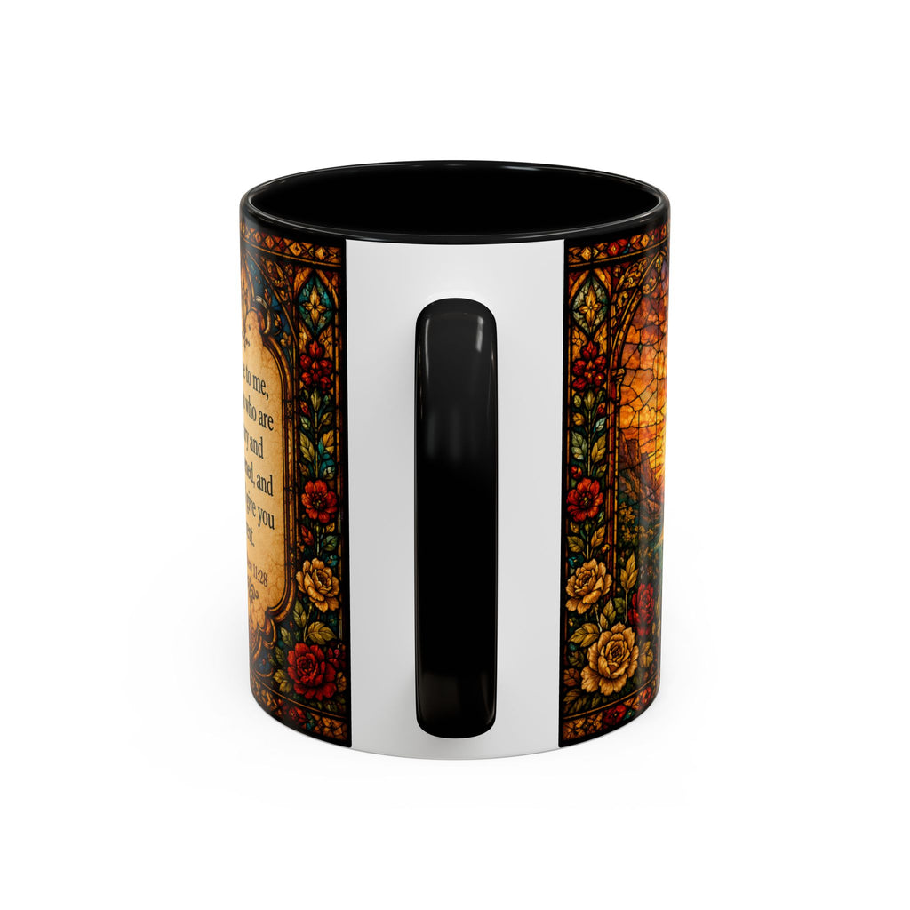 Jesus Stained Glass Artwork Mug | Accent Coffee Mug 11oz or 15oz