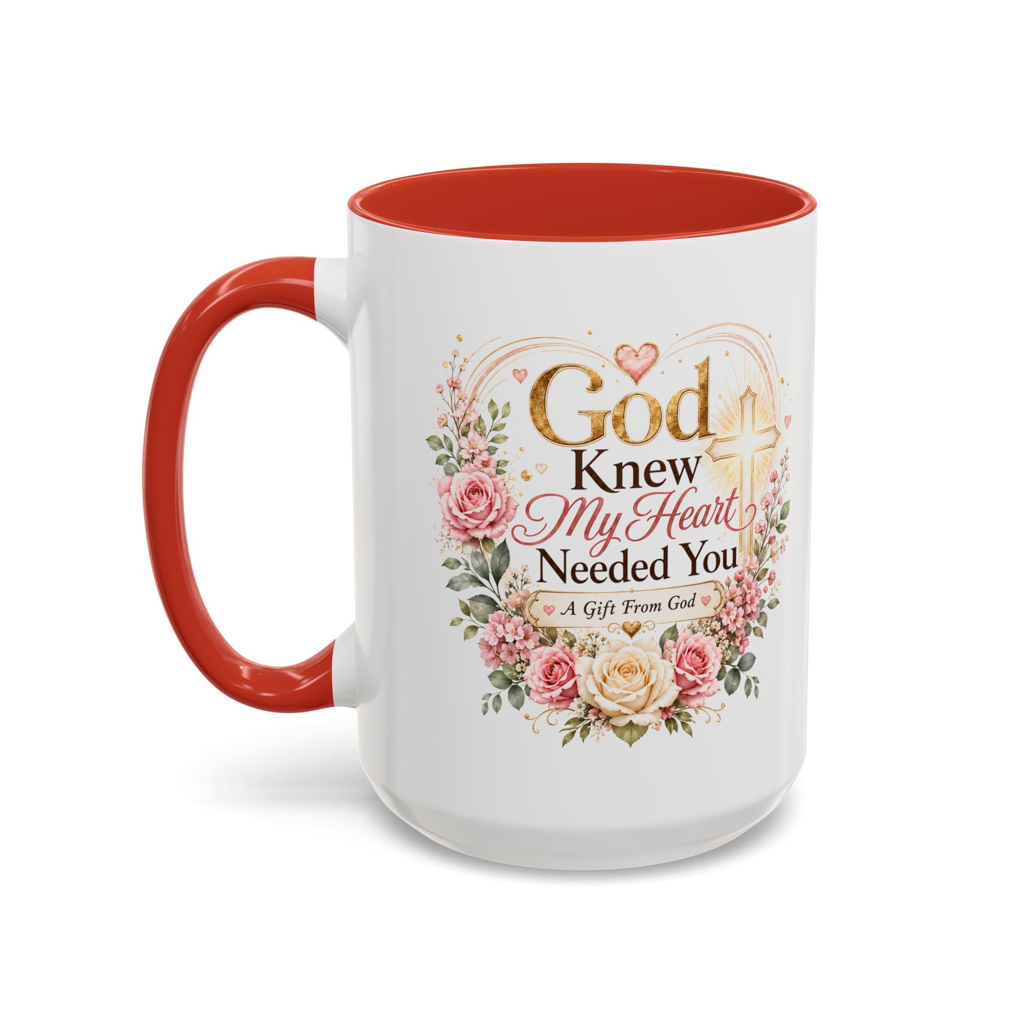 God Knew My Heart Needed You Mug, Christian Love Gift, Romantic Bible Verse Coffee Cup, Gift for Wife Girlfriend Husband Boyfriend