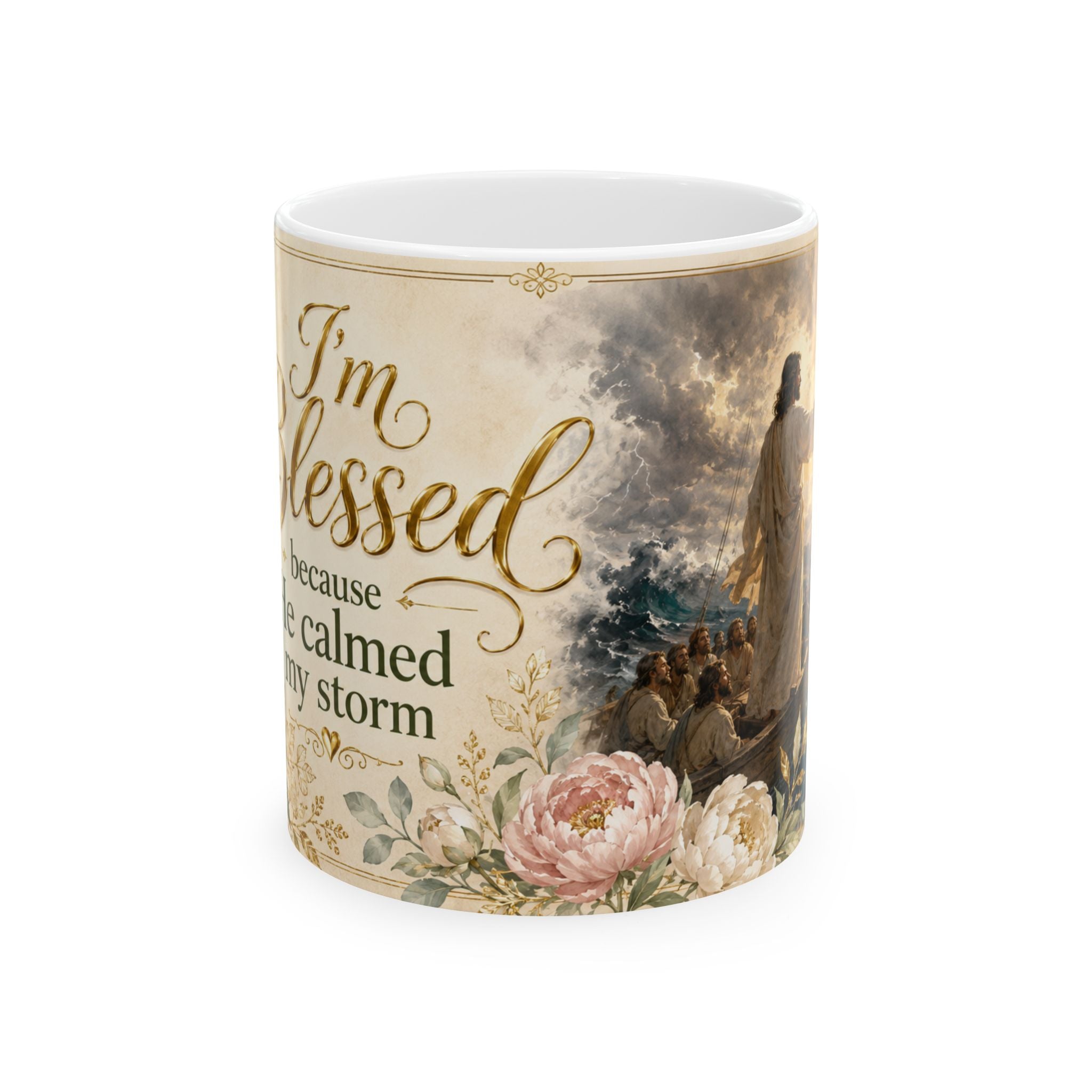 Jesus Calmed My Storm Mug