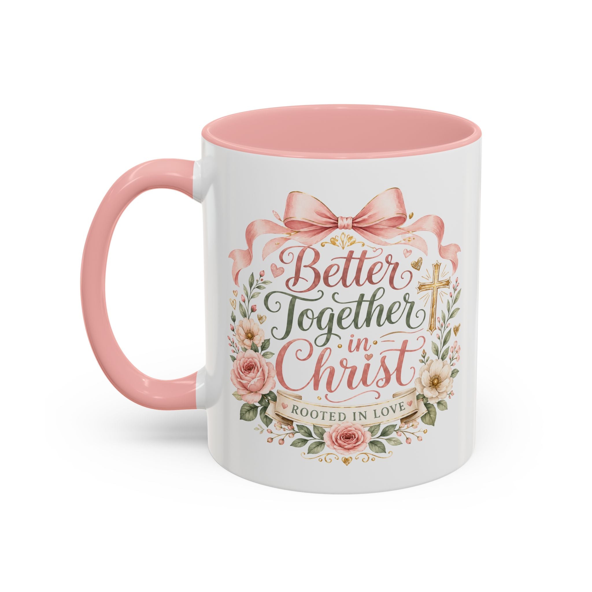 Better Together in Christ Mug, Christian Couple Gift, Rooted in Love Coffee Cup, Faith Wedding Anniversary Mug, Bible Verse Gift
