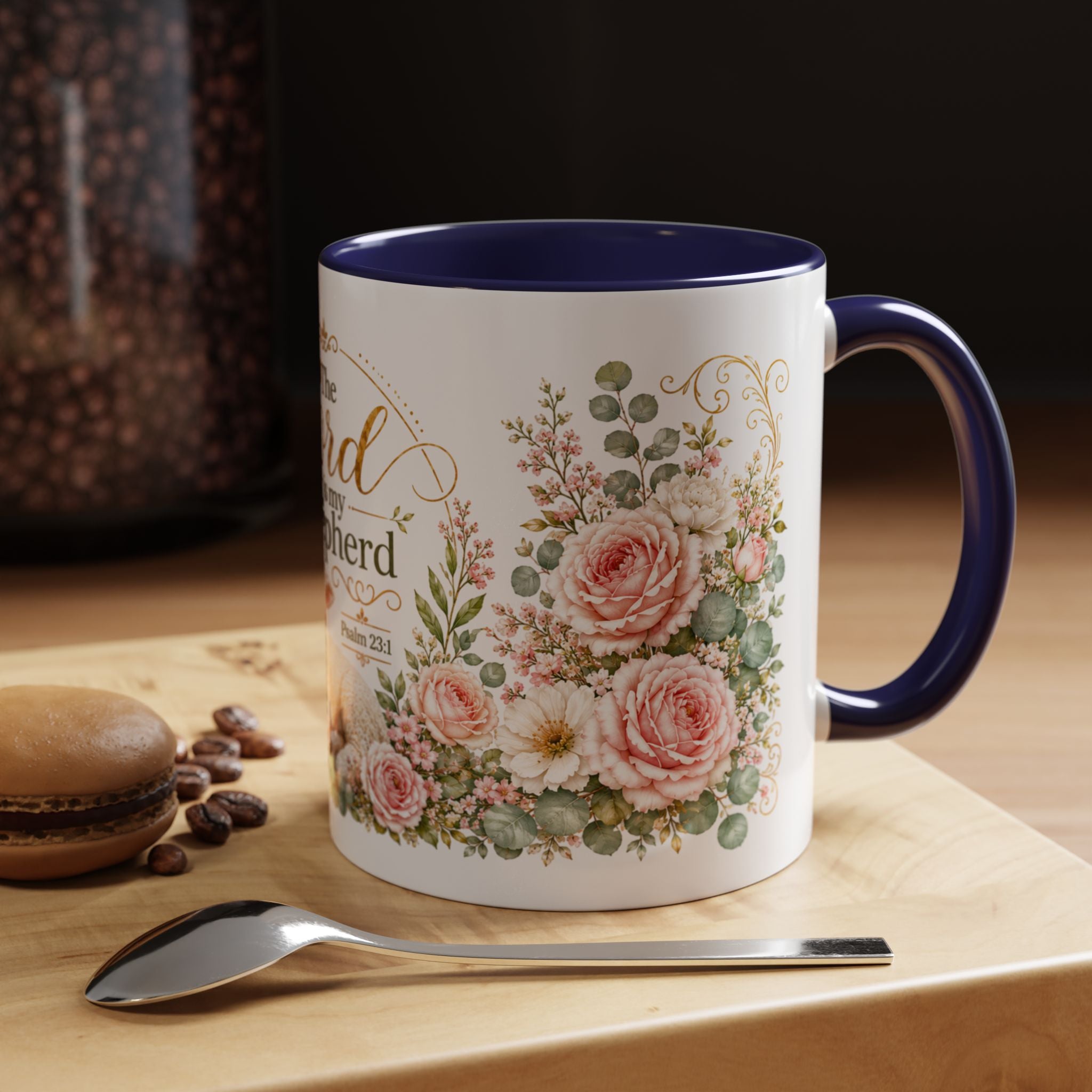 The Lord Is My Shepherd Mug, Psalm 23:1 Christian Coffee Cup, Lamb Bible Verse Mug, Faith Gift for Women Men, Religious Gift