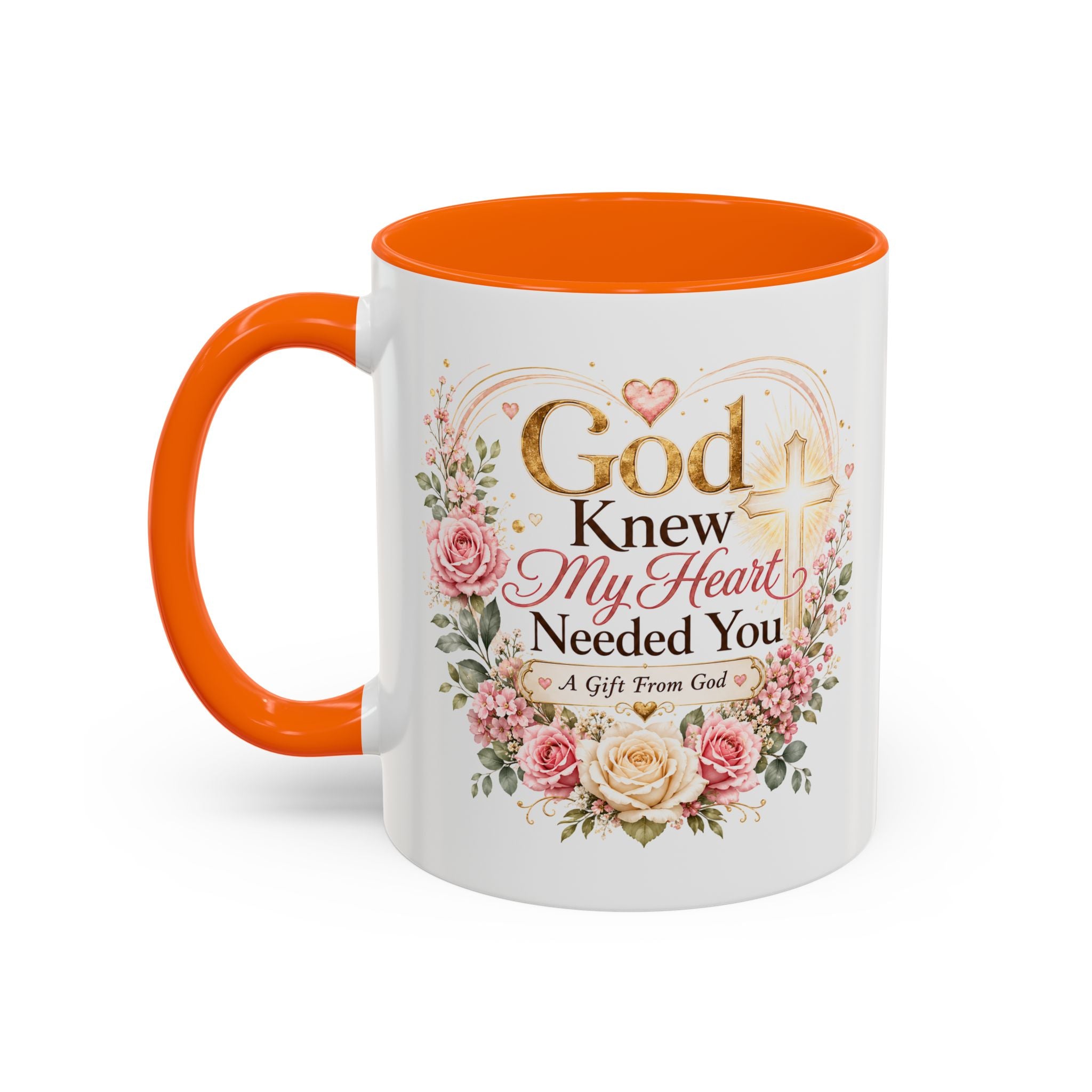 God Knew My Heart Needed You Mug, Christian Love Gift, Romantic Bible Verse Coffee Cup, Gift for Wife Girlfriend Husband Boyfriend