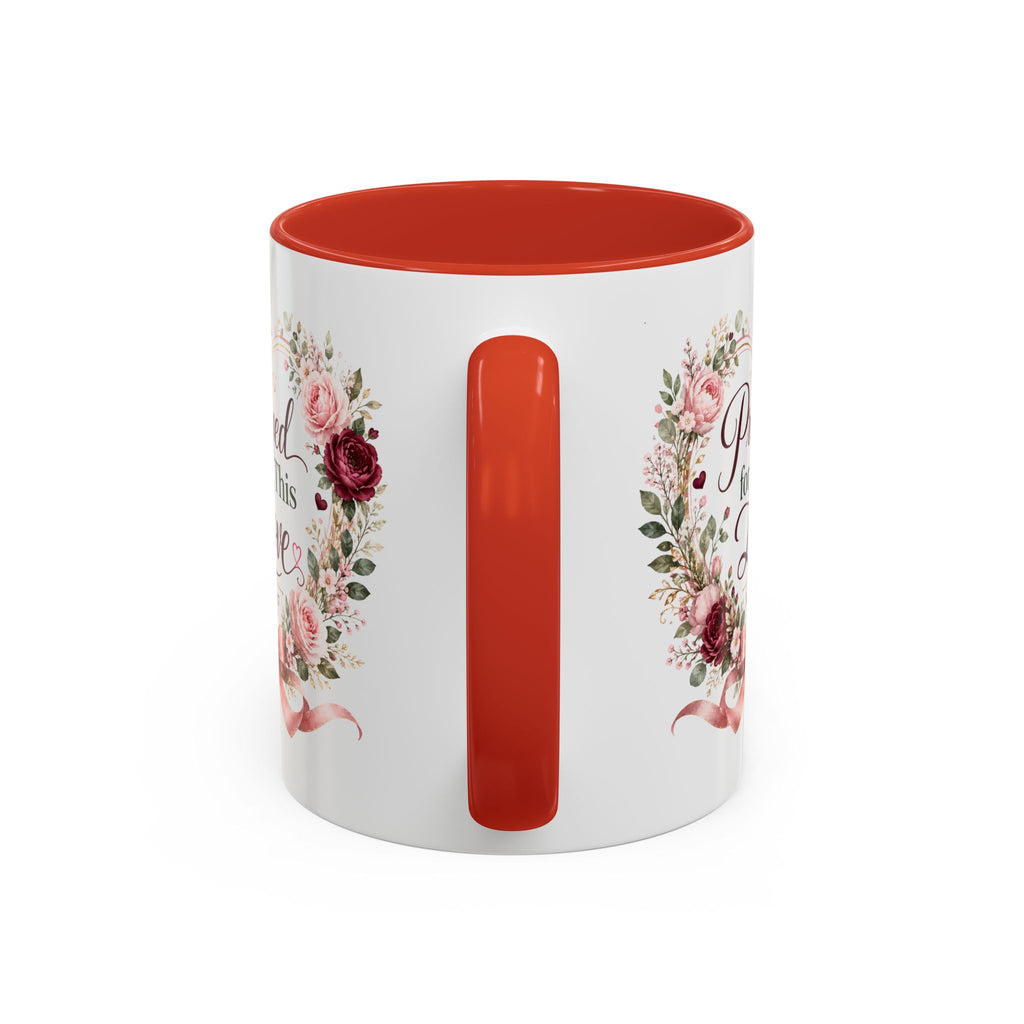 Prayed for This Love Mug, Christian Gift for Wife or Girlfriend, Romantic Bible Verse Mug, James 1:17 Floral Love Coffee Cup