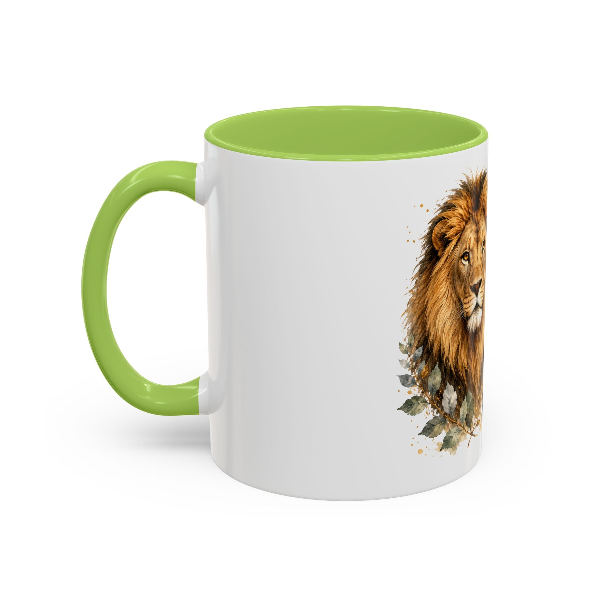 Strong and Courageous Lion Christian Mug | Accent Coffee Mug 11oz 15oz