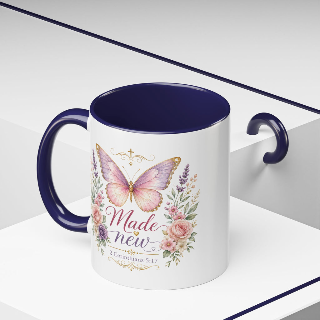 Butterfly Accent Coffee Mug | 11oz 15oz Ceramic