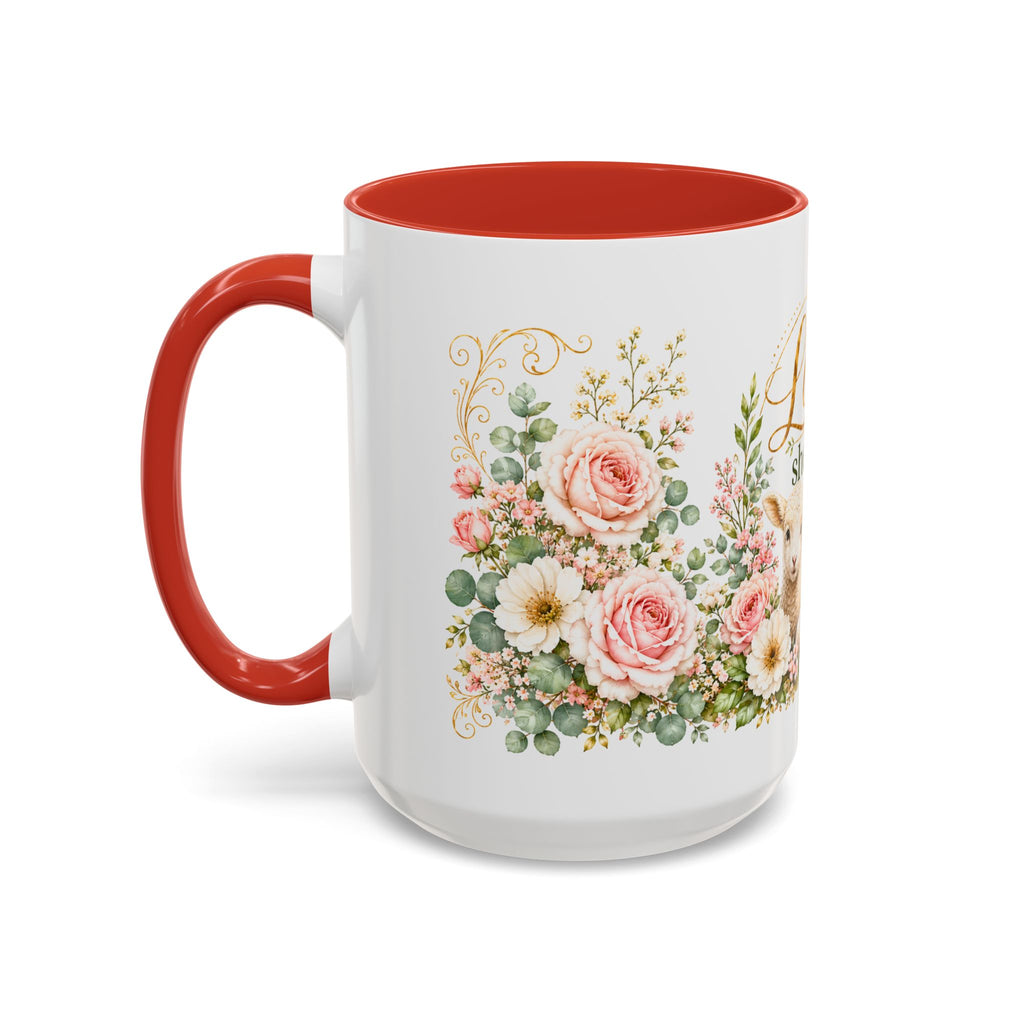 The Lord Is My Shepherd Mug, Psalm 23:1 Christian Coffee Cup, Lamb Bible Verse Mug, Faith Gift for Women Men, Religious Gift