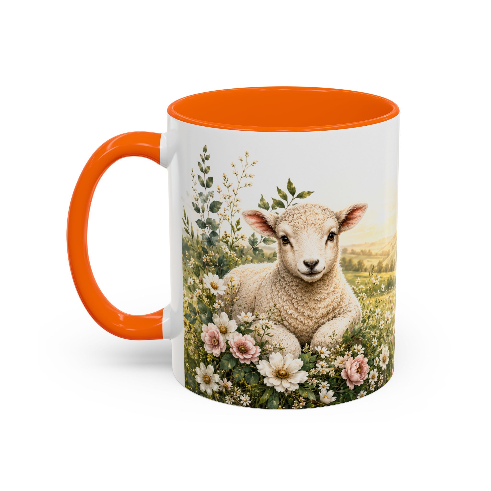 Innocence & Surrender to God Accent Coffee Mug | Religious Faith Scripture