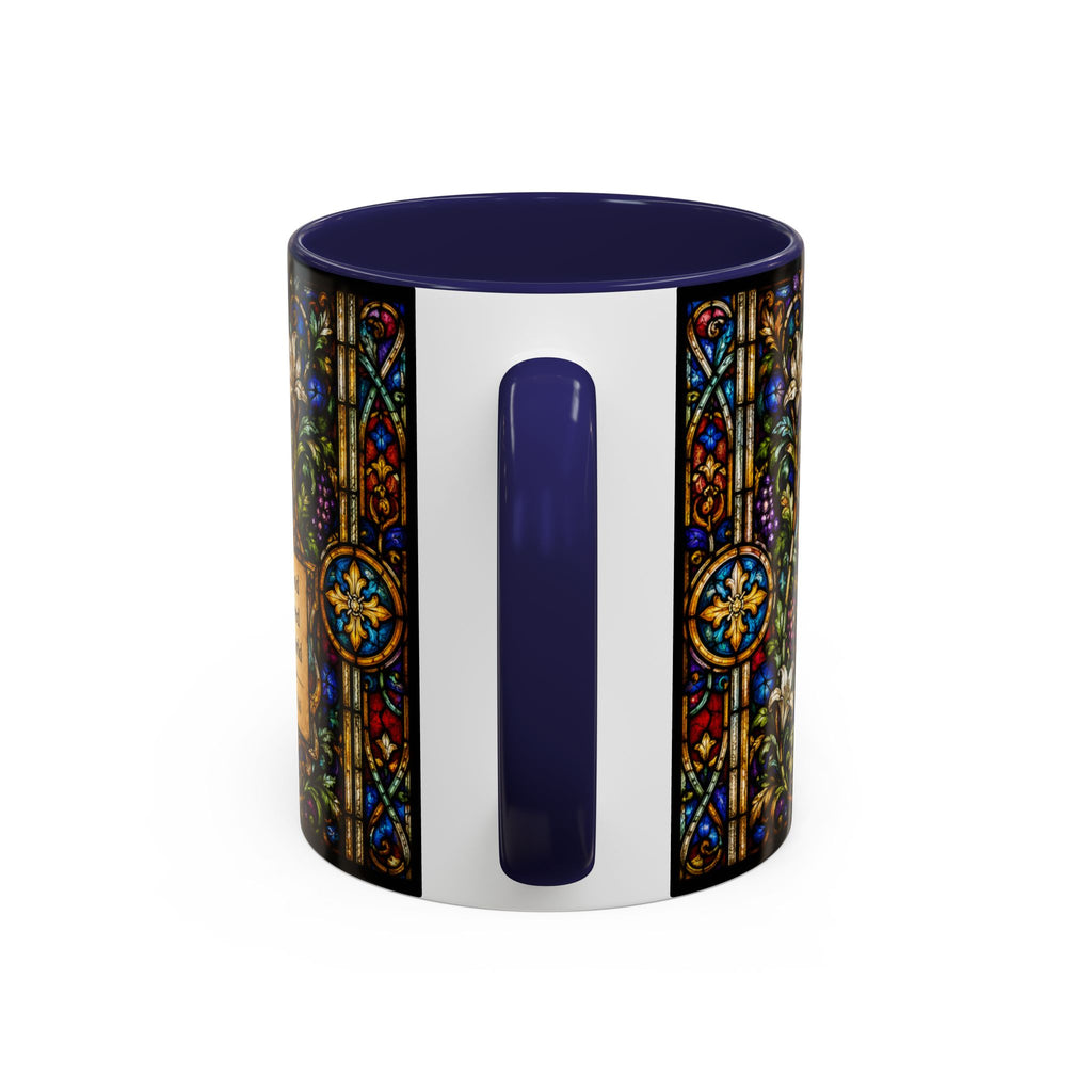 Crucifixion Stained Glass Mug | Accent Coffee Mug