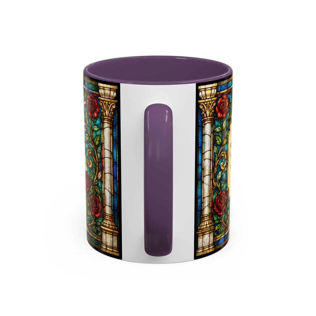 Sacred Heart Jesus Stained Glass Mug | Accent Coffee Mug 11oz 15oz