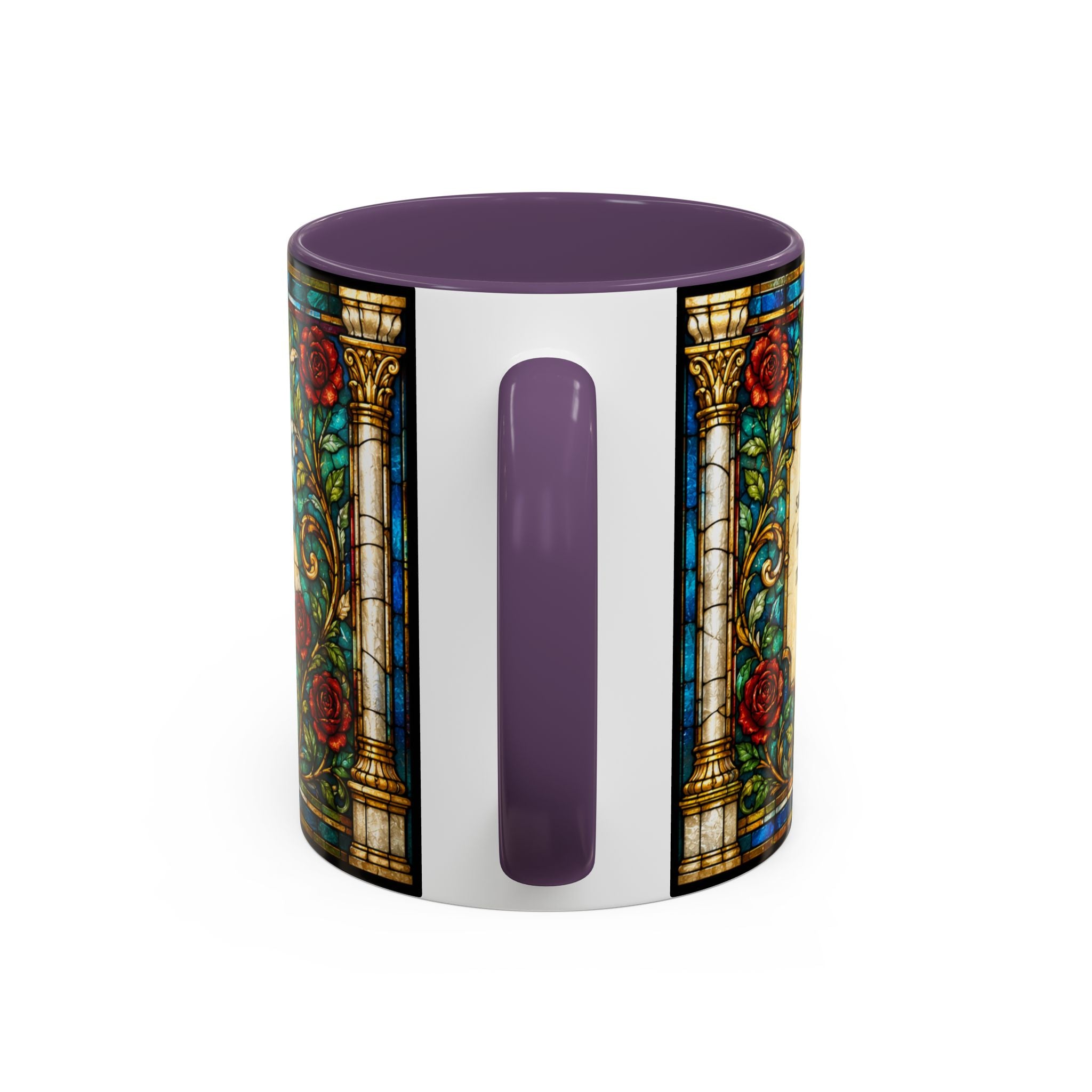 Sacred Heart Jesus Stained Glass Mug | Accent Coffee Mug 11oz 15oz