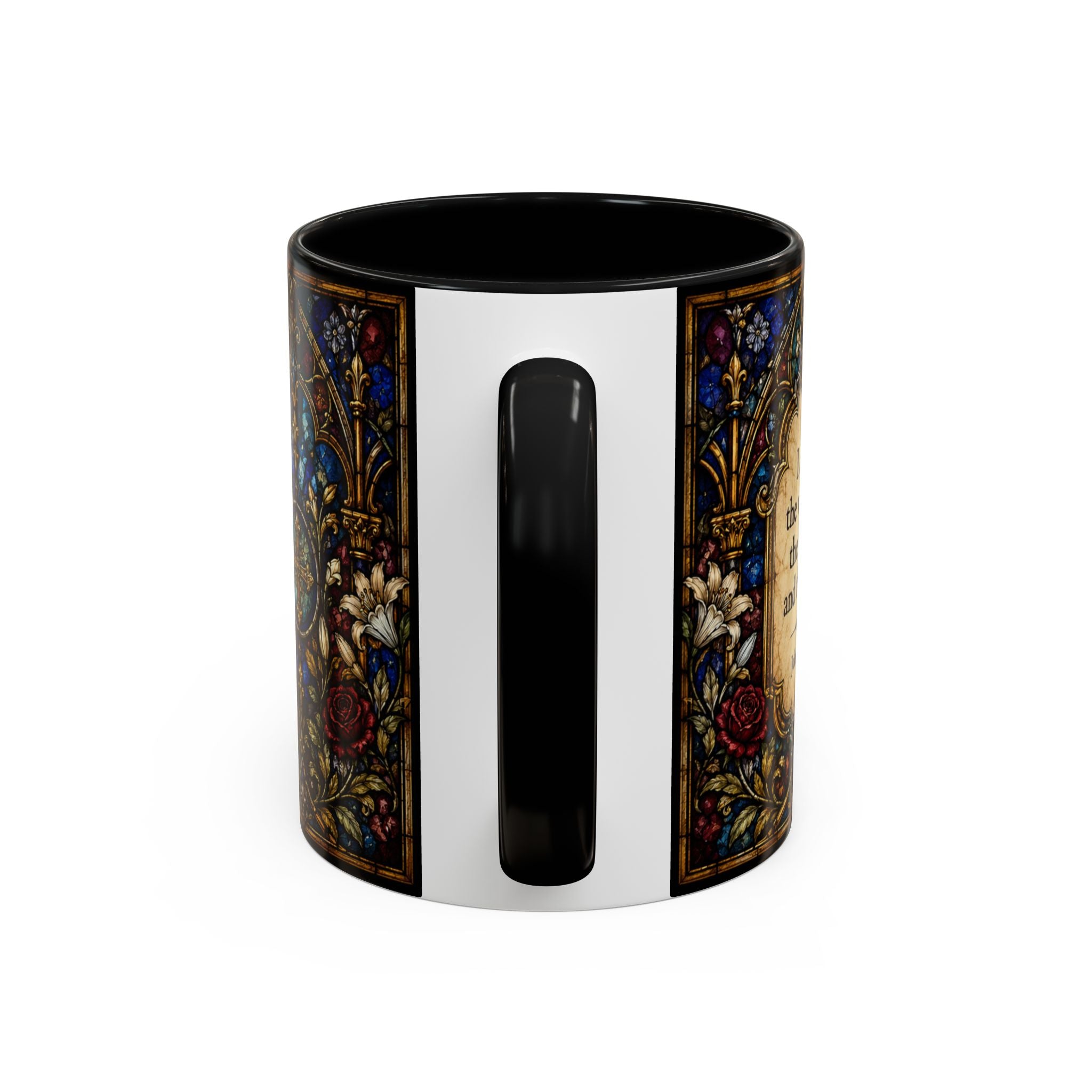 Sacred Heart Jesus Stained Glass Mug | Accent Coffee Mug