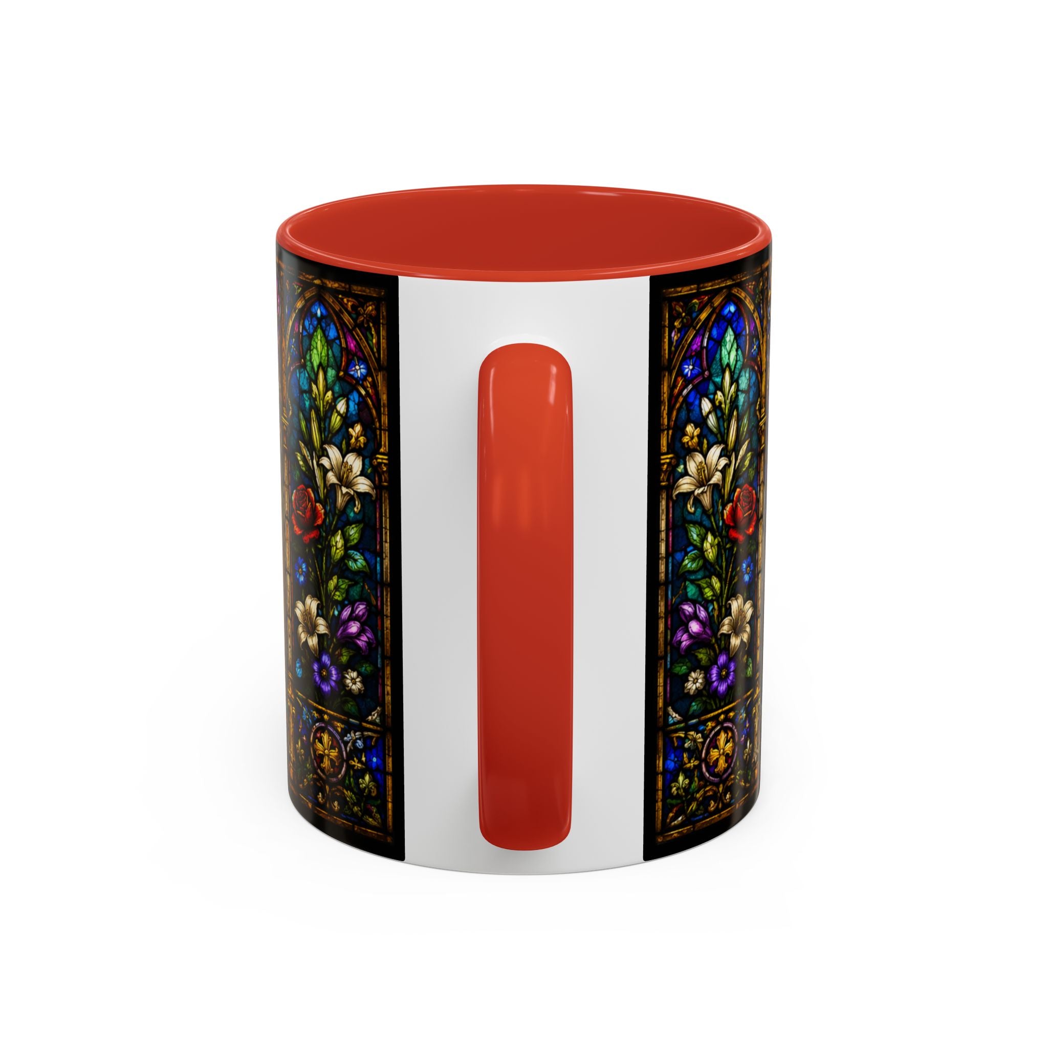 Jesus Crucifixion Mug, Christian Coffee Cup, Stained Glass Cross Mug, Faith Bible Mug, Religious Gift, Holy Bible Coffee Cup
