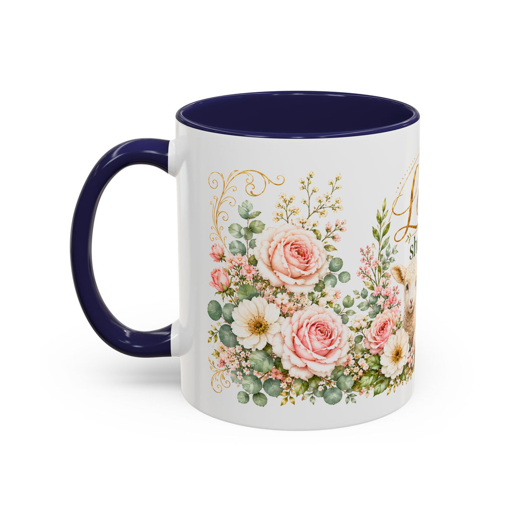 The Lord Is My Shepherd Mug, Psalm 23:1 Christian Coffee Cup, Lamb Bible Verse Mug, Faith Gift for Women Men, Religious Gift