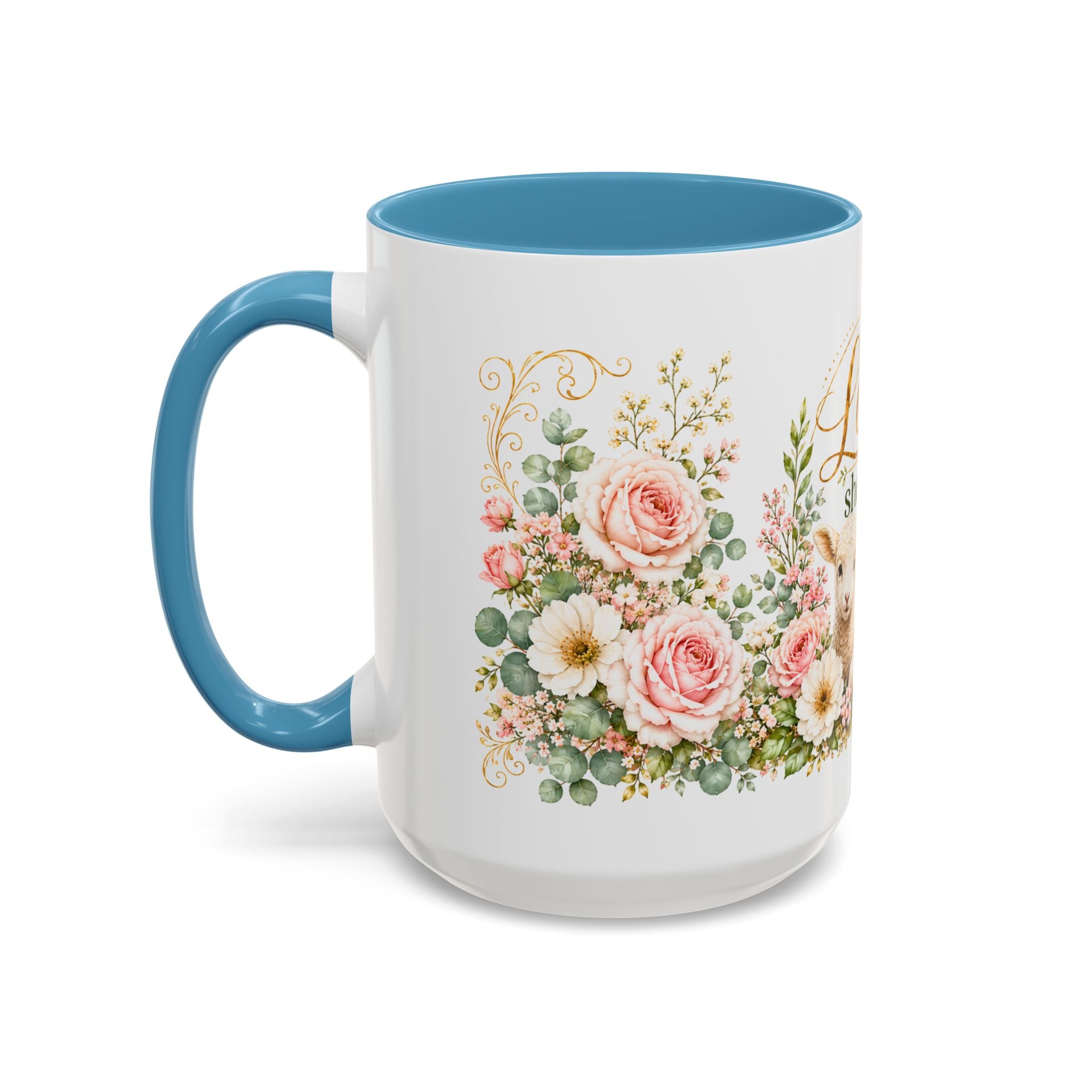 The Lord Is My Shepherd Mug, Psalm 23:1 Christian Coffee Cup, Lamb Bible Verse Mug, Faith Gift for Women Men, Religious Gift