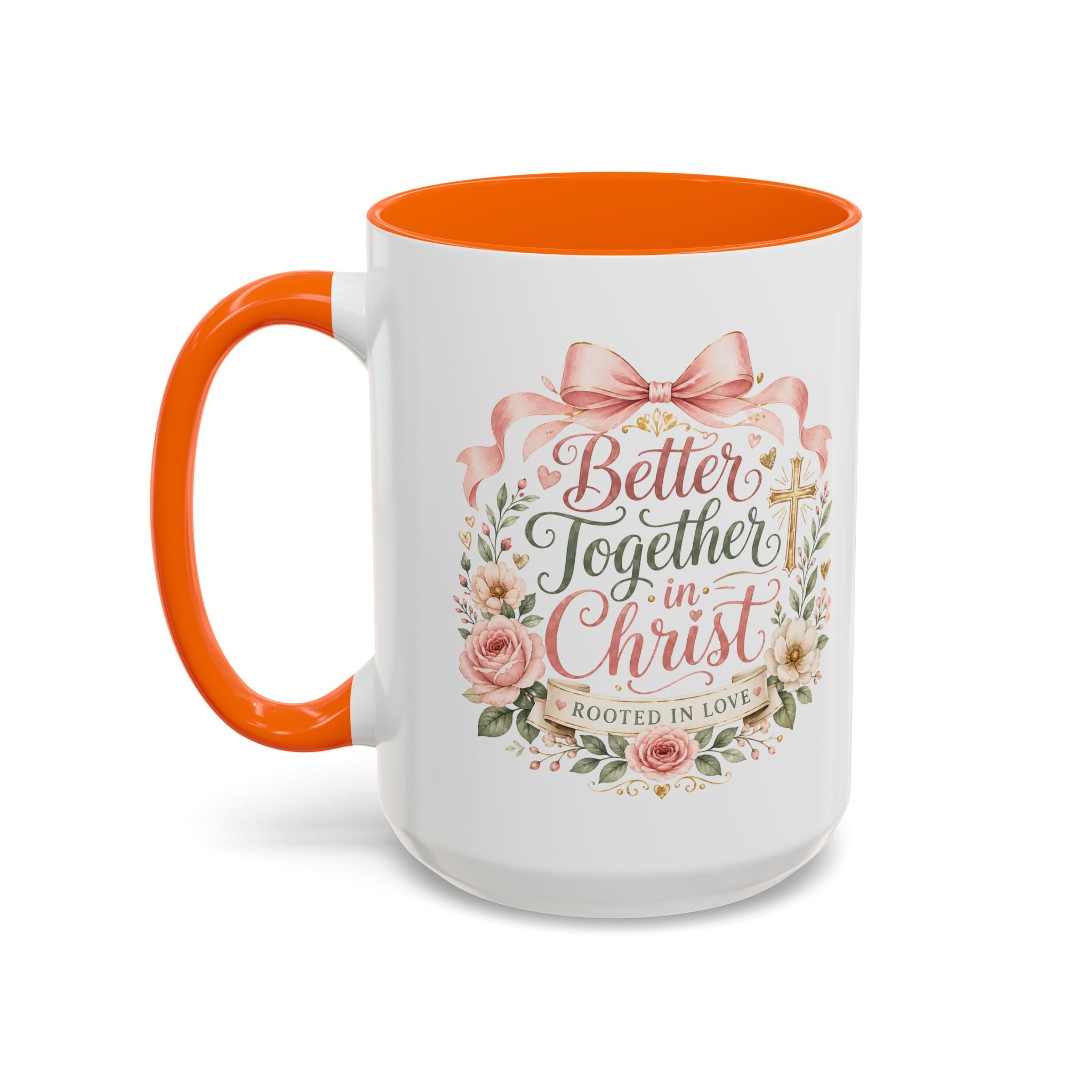 Better Together in Christ Mug, Christian Couple Gift, Rooted in Love Coffee Cup, Faith Wedding Anniversary Mug, Bible Verse Gift