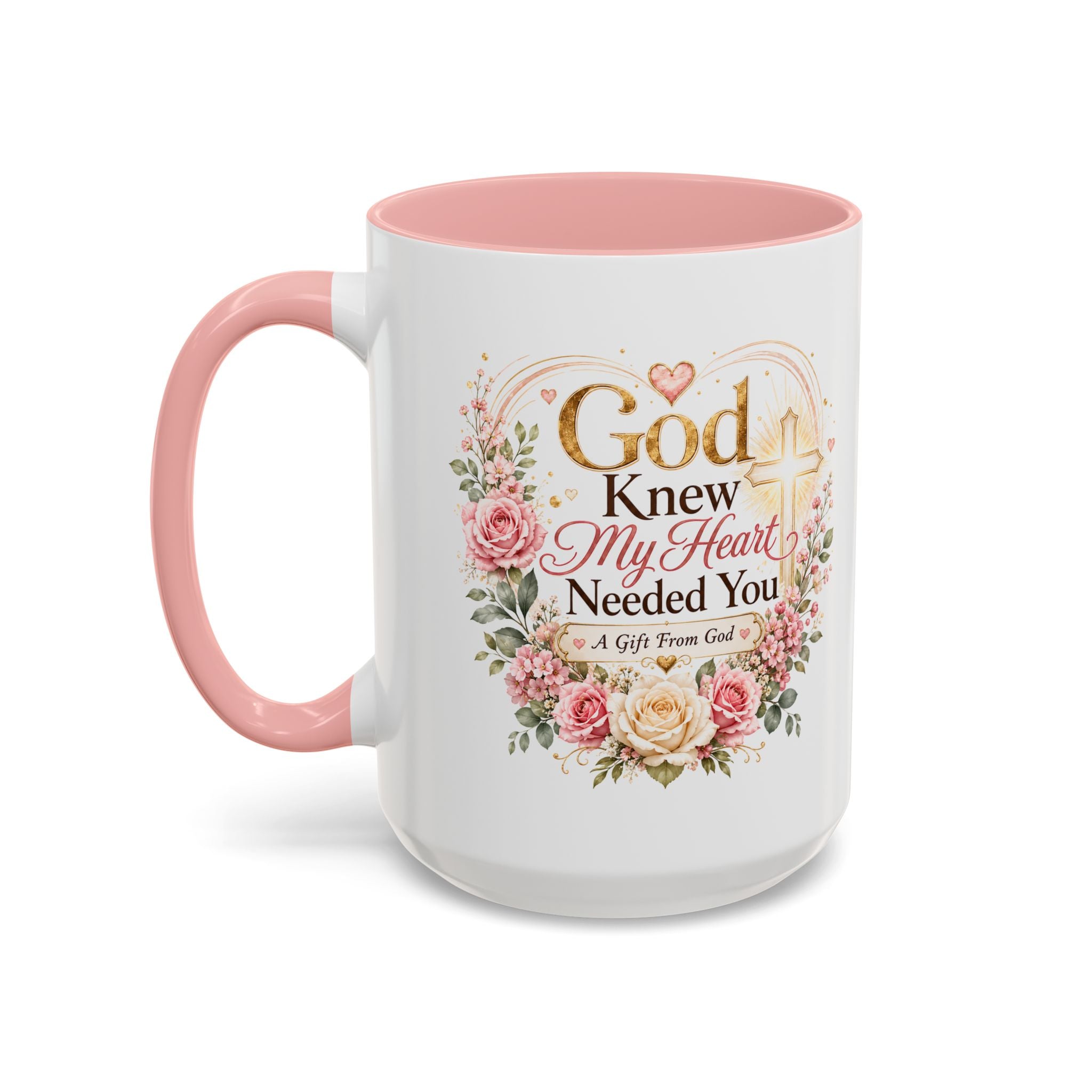 God Knew My Heart Needed You Mug, Christian Love Gift, Romantic Bible Verse Coffee Cup, Gift for Wife Girlfriend Husband Boyfriend