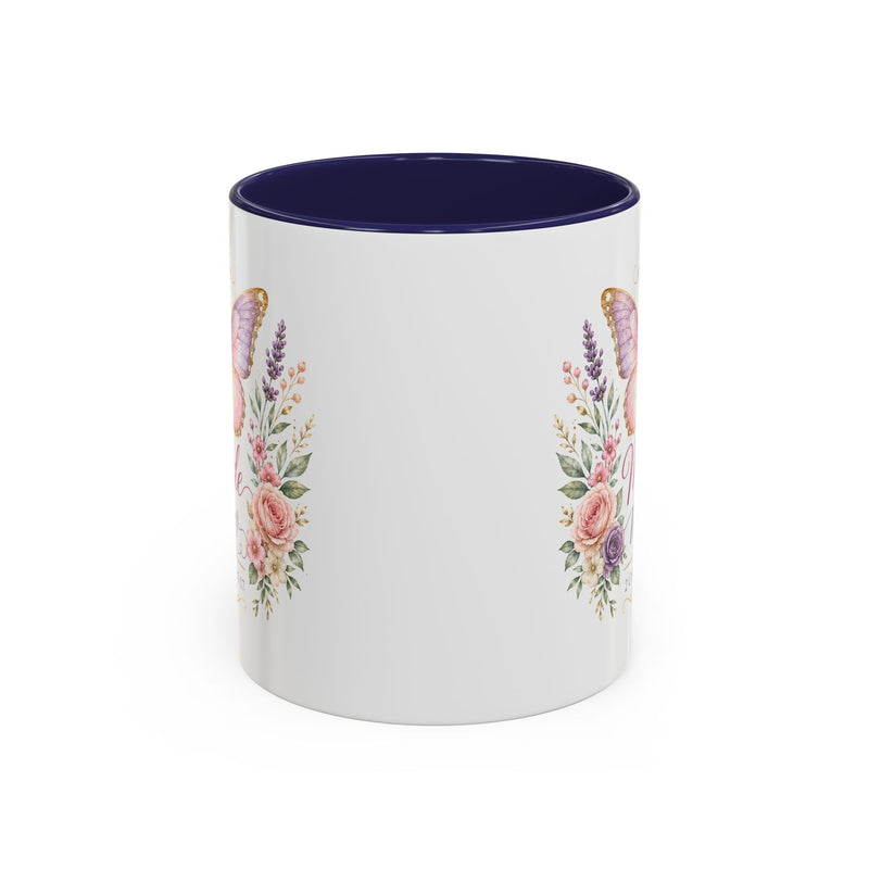 Butterfly Accent Coffee Mug | 11oz 15oz Ceramic