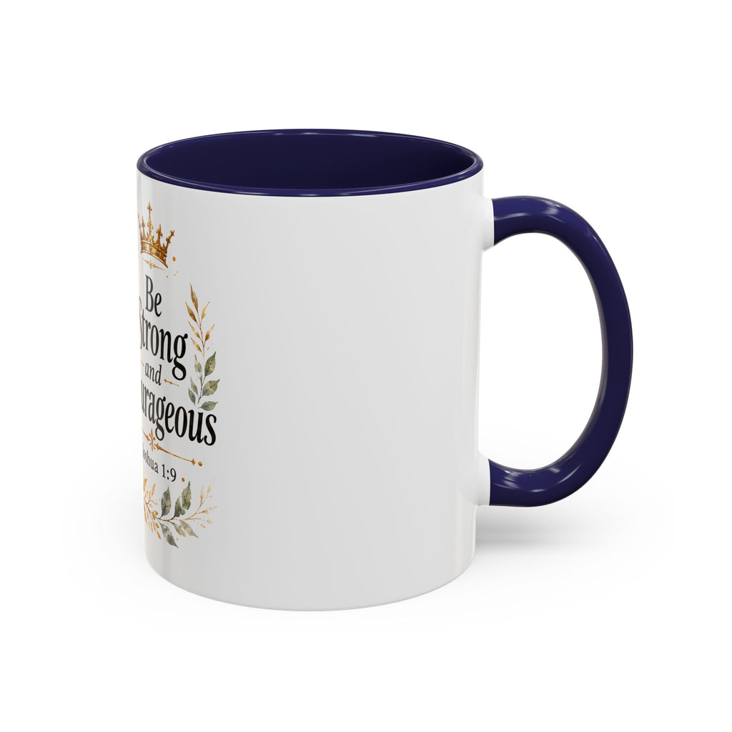 Strong and Courageous Lion Christian Mug | Accent Coffee Mug 11oz 15oz
