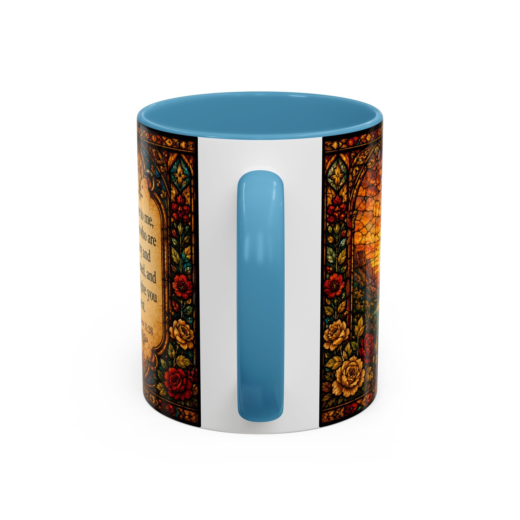 Jesus Stained Glass Artwork Mug | Accent Coffee Mug 11oz or 15oz